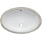 Novatto Oval Undermount White Porcleain Sink with Overflow, 19.5" x 16" NP-U191307 - alternate 4